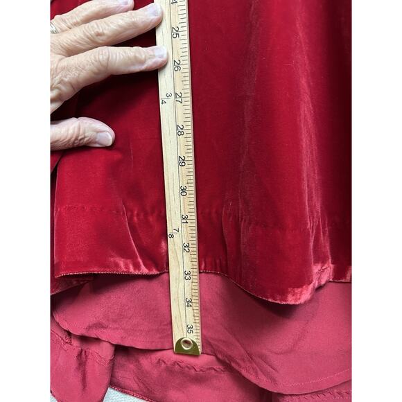 Free People Dress Dark Red Velvet Hi/Low Sz XS Sleeveless Special Occasion - Picture 10 of 13